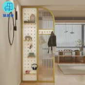 築良舍 免運 屏風 隔斷 可客製化尺寸 屏風 洞洞板長虹玻璃隔斷 北歐現代簡約入戶玄關客廳裝飾鐵藝不銹鋼 工廠直銷 店長新品推薦 售後保障 6z36