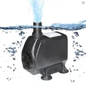 SM-2500 迷你電動水泵 流量可調整 最大流量2500L/H 揚程2.5m帶2m線和吸盤底座小型噴泉泵 便攜式迷你泵