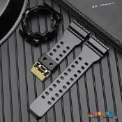 超級狂歡價⏎適配卡西歐手表帶黑金武士GA-710GB/GBX/700BCE-1A/SKC澍脂外表殼