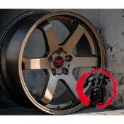 【五股實體店】全新鋁圈 16吋 正 RSV B1 平光古銅金 內凹 六爪 5孔114 100 108 112 ALTIS