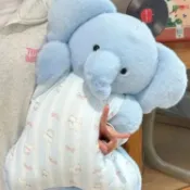 🔥限時免運🔥  豆袋玩偶抱枕 大象 毛絨玩具 娃娃 女生睡覺靠枕 解壓抱枕 睡覺抱搭子 送女生 交換禮物 安撫娃娃