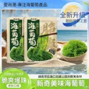 💯素食批發代購鹽漬海葡萄100g/袋 兒童可吃海帶裙帶菜 即食綠色魚籽醬 新鮮海葡萄 海葡萄 海藻菜 海菜 送醬料