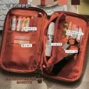 ❤️可開發票❤️日本kokuyo國譽燒餅筆袋PAN CASE燈芯絨日式筆袋女簡約學生用復古文藝網紅鉛筆盒大容量創意文具收