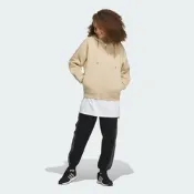 【adidas 愛迪達】 ESSENTIALS 連帽外套 抓絨 女 IK9893