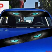 Casytw 汽車前擋風玻璃貼紙,後座遮陽貼紙裝飾 3D 立體貓眼汽車貼紙汽車裝飾貼紙