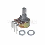 【彎腳】WH148 單聯帶開關 B5K B10K 50K 100K 500K 15MM 可調電位器