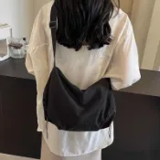 ❤️限時搶購❤️尼龍 帆布包 日式防水尼龍餃子包運動 斜 挎包  男女大容量手提袋自行車休閒肩包