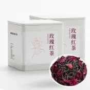 🌹 玫瑰紅茶新茶 🍵 濃香型 小種紅茶 濃郁重瓣紅玫瑰 新款 手工花 茶罐裝茶葉