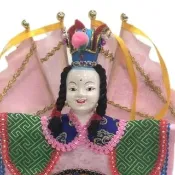 【A-ONE 匯旺】台灣電音三太子 粉色 布袋戲偶 送 國旗臂章 別針 戲偶架 武生 布偶 戲偶手偶 童玩具
