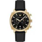 EMPORIO ARMANI亞曼尼 Cushion 方枕形雙眼計時手錶-40mm AR11690 開學季禮物
