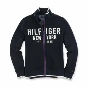 美國百分百【全新真品】Tommy Hilfiger 立領 棉質 外套 夾克 TH logo 男 深藍 XS號 I581