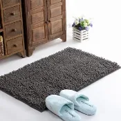【G+ 居家】浴室超細纖維長毛地墊40x60cm(止滑墊/防滑墊/衛浴墊/吸水墊/雪尼爾)