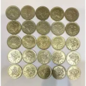 5角56年、59年、60年、61年、62年銅五角伍角不流通各級品品優稀少硬幣，二手特價