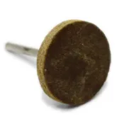 帶柄牛皮 3mm柄 T型 西德牛皮原料 牛皮輪 拋光輪 研磨 刻磨機用【7308-9】 123便利屋
