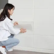 (店+)【Dodo house 嘟嘟屋】大理石紋瓷磚貼30X60/廚房壁貼 DIY壁貼 牆壁貼 瓷磚貼 防水壁貼 浴室壁貼 PVC壁貼 免膠壁貼