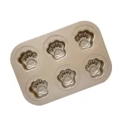 【三箭牌】金不沾貓掌六連烤模(G7173)