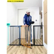 (店+)寵物狗 安全門欄 樓梯護欄圍欄 高端實木 免打孔 自動回關門
