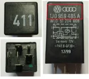 大坡很遠 AUDI A4 B5 coolant pump return relay 1J0959485A (零件車)
