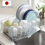 (店+)【下村工業】日本製 下村企販 304不鏽鋼流理台瀝水架(3-4人適用) 附斜面導流板 餐具瀝水架