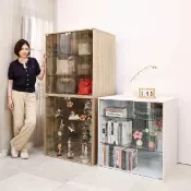 【BuyJM】MIT加大款80*60cm四層強化玻璃展示櫃(櫃子 模型櫃 公仔櫃 書櫃 收納櫃 置物櫃 玄關櫃 GK)