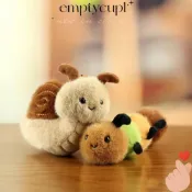 EMPTYCUP仿真昆蟲掛件,丙綸棉絨毛絨鑰匙扣掛件,蜘蛛蜜蜂卡通仿真毛絨公仔玩具包包裝飾禮品