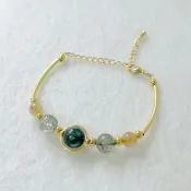 綠龍晶 綠髮晶  金髮晶 水晶 手鏈 手鍊