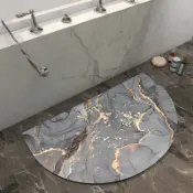 KENS生活家具 免運 公司貨 吸水門墊 地墊 浴室門墊 硅藻泥半圓衛生間吸水地墊腳墊家用速干浴室防滑墊門口進門軟墊子