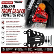 適用於 HONDA ADV350 前剎車卡鉗護罩前剎車總泵保護器防撞滑塊 CNC 摩托車配件