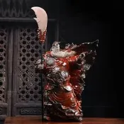【樸緻精品】陶瓷關公神像 關聖帝君 義薄雲天 正氣凜然 法像莊嚴（GA-3434）