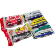 日本 Tomica  新幹線 多美 警車 消防車 造型便當盒 餐盒 可微波 河馬班玩具