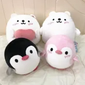 小胖達生活百貨 冰島系列 粉色企鵝 北極熊 禮物熊 企鵝 海獺 泡沫粒子 毛绒娃娃 羽絨棉娃娃 抱枕 聖誕節送禮生日交換禮物
