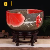 免運 特惠/附發票 魚缸 盆 水缸 景德鎮陶瓷魚缸錦鯉養魚盆荷花缸烏龜缸碗蓮睡蓮盆客廳風水金魚缸工廠直銷 店長推薦 售後保障 全館折扣 5s722