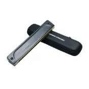 台灣製 WEISSENBERG 複音口琴 韋笙堡 NO 2202 BK 22孔 高級款 消光黑【黃石樂器】