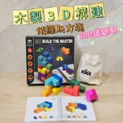 【晴晴玩具店】木製 3D構建大師 俄羅斯方塊 空間思維  手眼協調 教具 空間立體拼圖積木  益智玩具 蒙特梭利  蒙式