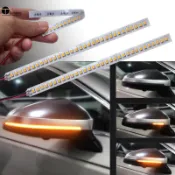🌈五一車品 【單條價】 led 轉向燈 流水燈 汽車 後視鏡 流水燈條 導光條 車用 序列式 流水式方向燈 流光轉向燈