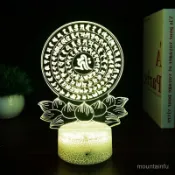 【五咒合一金光明真言成佛願燈】神明燈 佛燈 神桌燈 佛前供燈 長明燈 小夜燈 擺件 供佛燈 平安燈 光明燈 神龕燈 夜燈