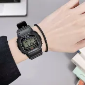 協貿國際日用品生活7館 卡西歐小方塊頭文字d手表 DW-5600E G-5600E-1太陽能復古g-shock