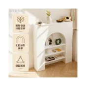 (店+)室內陳列置物架 法式復古壁爐 北歐白色裝飾櫃  純白藝術顆粒漆 長70-100cm 美式壁爐櫃  電視櫃 c7