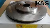 ● 凱興國際●全新YDL原廠規格打孔通風劃雙線碟盤 LUXGEN 納智捷U7 2.2 09~年前盤單片346mm雙
