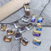 Rainbow Nail K9 美甲異形鑽 長方八角10*14mm K19-K21美甲鑽