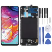 鼎盛貿易行 適用于三星 for Galaxy A70 原裝液晶觸摸總成帶框 Super