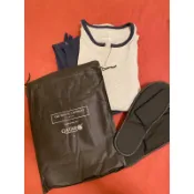 卡達航空機上睡衣組/英國THE WHITE COMPANY S號/M號 藍色灰色