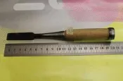 (獨品)(S3) 角鑿 日本 約15mm 登錄 伊勢屋 鑿刀  追入鑿刀 木工鑿刀 (參考平待角鑿修鑿)