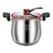 【HOTAI購】【A+COOK A級料理】304不鏽鋼微壓雙耳高桶湯鍋含蓋(湯鍋/微壓鍋/悶燒鍋/雙耳湯鍋/蒸煮壓力鍋)(K0179-8L)