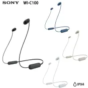 Sony WI-C100 (贈收納袋) 藍牙頸掛式耳機 公司貨一年保固