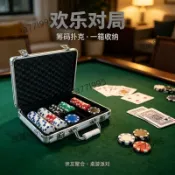 可開發票🧊德州撲克籌碼箱手提鋁箱 棋牌室籌碼收納盒 100-500 碼便攜碼箱🧊部分訂金聊聊*清然.9.8
