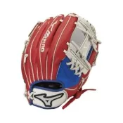 【MIZUNO 美津濃】Wild Kids 兒童 守備手套 壘球 棒球 11吋 中低年級 少年用 紅藍 (312777)