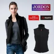 【JORDON 橋登】WINDSTOPPER+POLARTER 女 防風保暖背心(黑色)