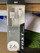 SP 廣穎 USB TO Micro USB 100cm 2.4A 二合一傳輸充電線 LK10AB