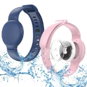 AirTag 矽膠手環 防水 全包 兒童 手環 保護套 錶帶 替換腕帶 防丟器 追蹤器 防摔套 蘋果AirTag保護殼